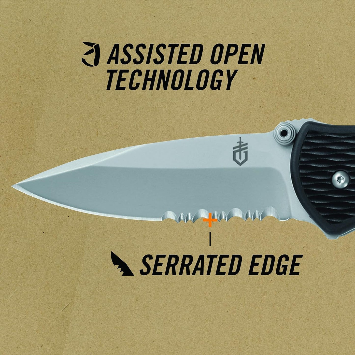 Gerber Gear Fast Draw Pocket Knife Assisted Opening Folding Knife - EDC Gear and Equipment