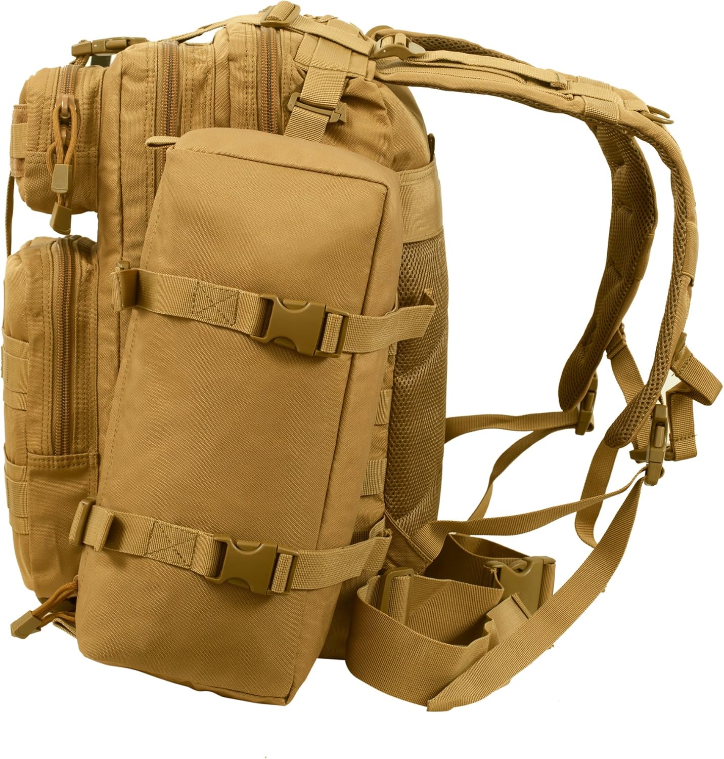 Seibertron Falcon Water Repellent Hiking Camping Backpack Compact Pack Summit Bag Khaki 37L(1+2)