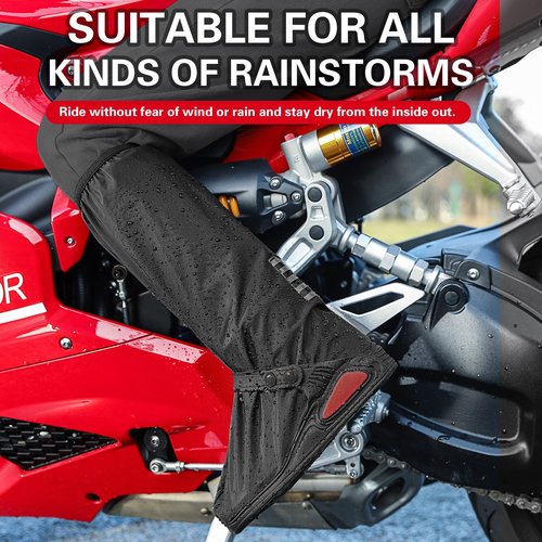 iCreek Waterproof Shoe Covers Reflective Rain Boot Foldable Non-Slip Protective Overshoes for Rainy Day, Hiking, Outdoor (Black, Medium)