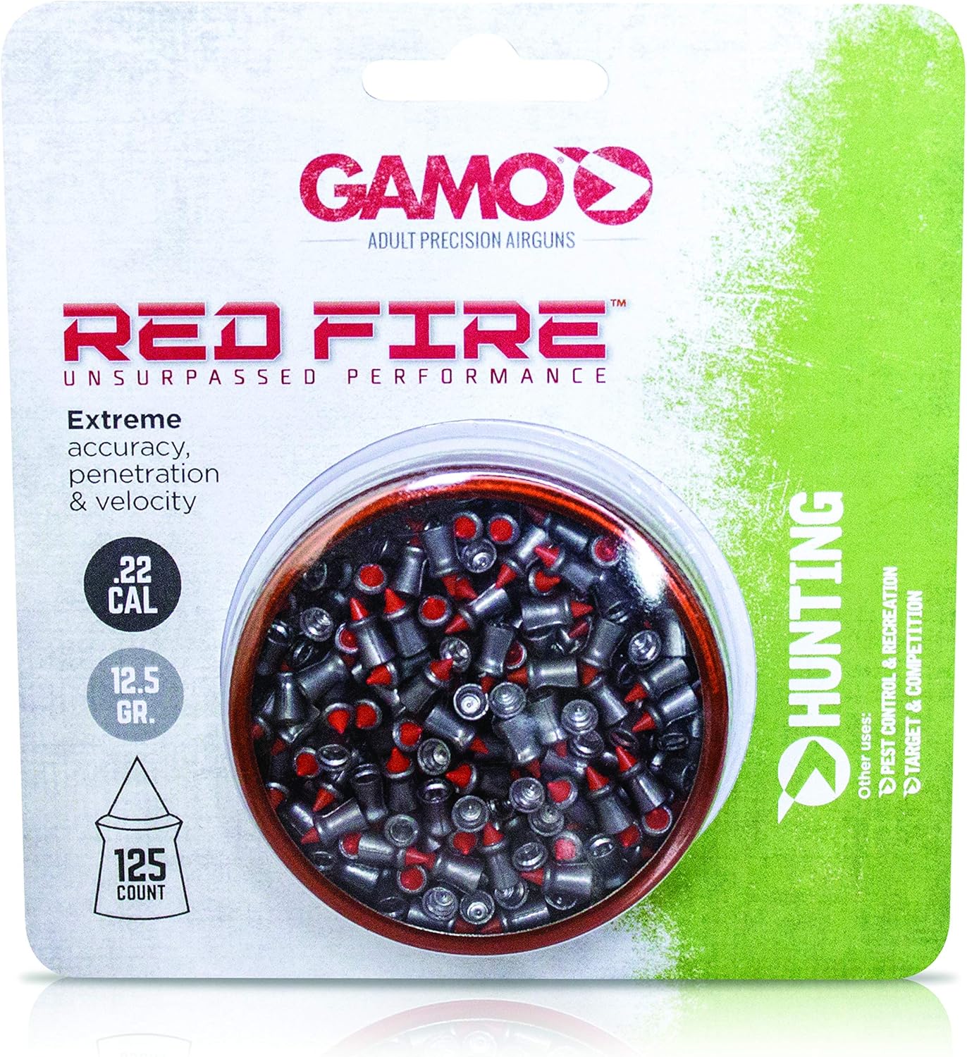 Gamo Red Fire .22 Cal, 15.4 Grains, Polymer Tip, 125ct