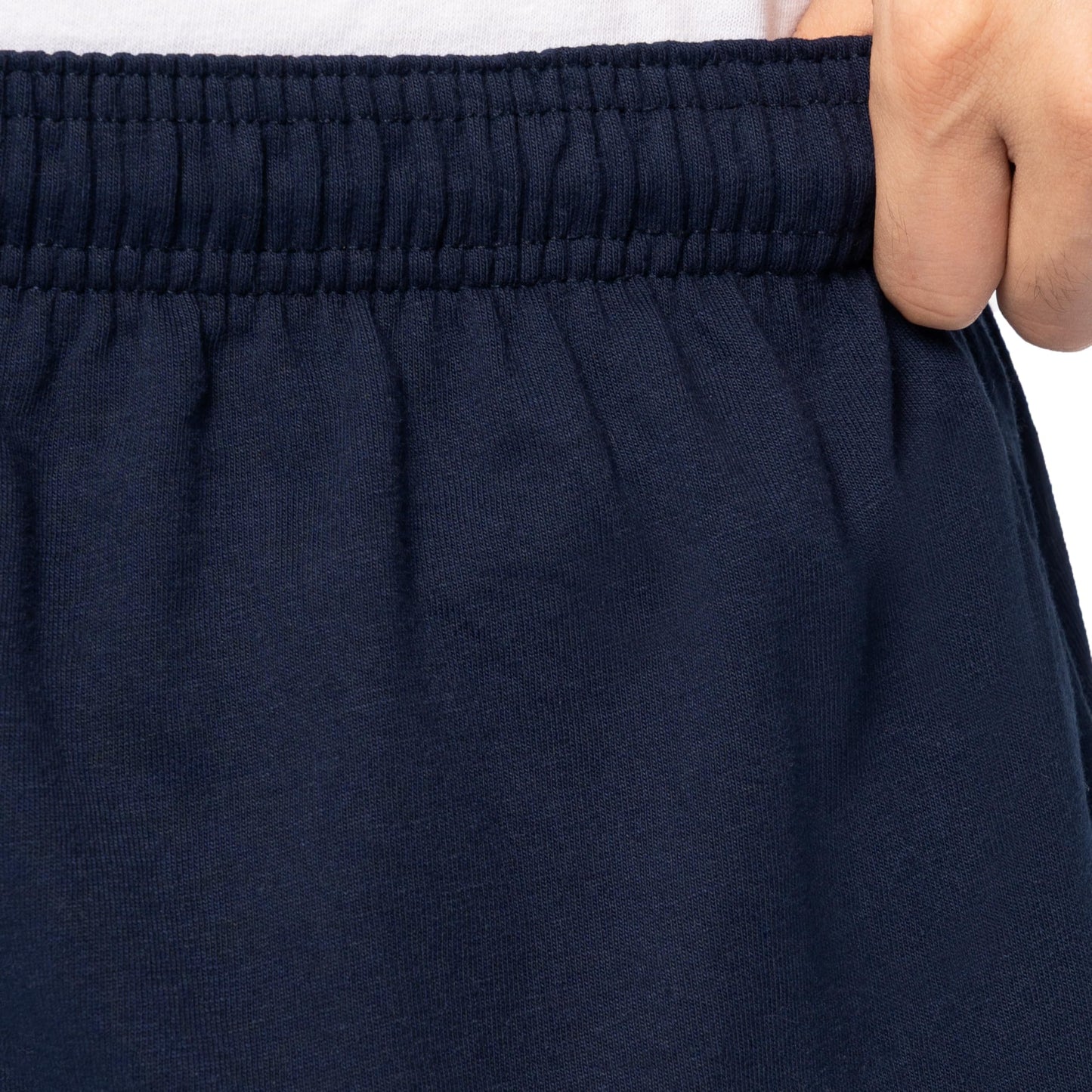 Fruit of the Loom Men's Eversoft Cotton Shorts with Pockets (S-4XL), 2 Pack-Navy, Small