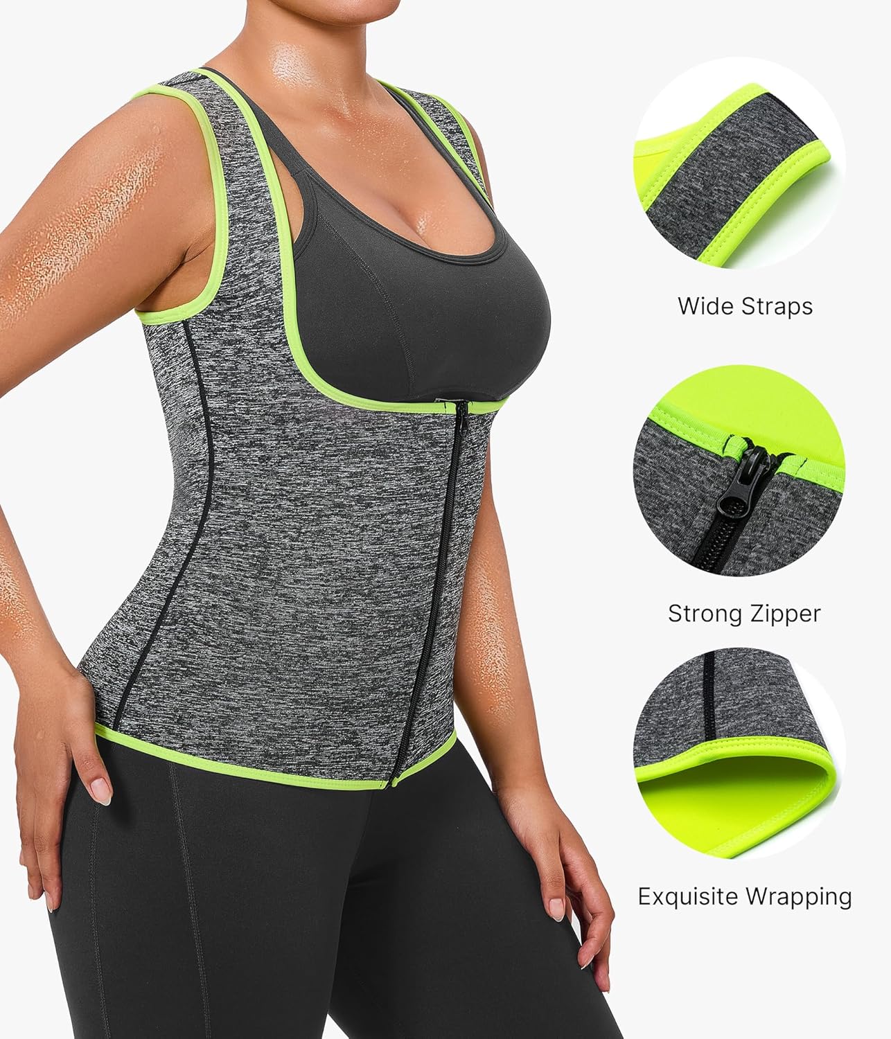 GAODI Womens' Sauna Suit Workout Sweat Body Shaper
