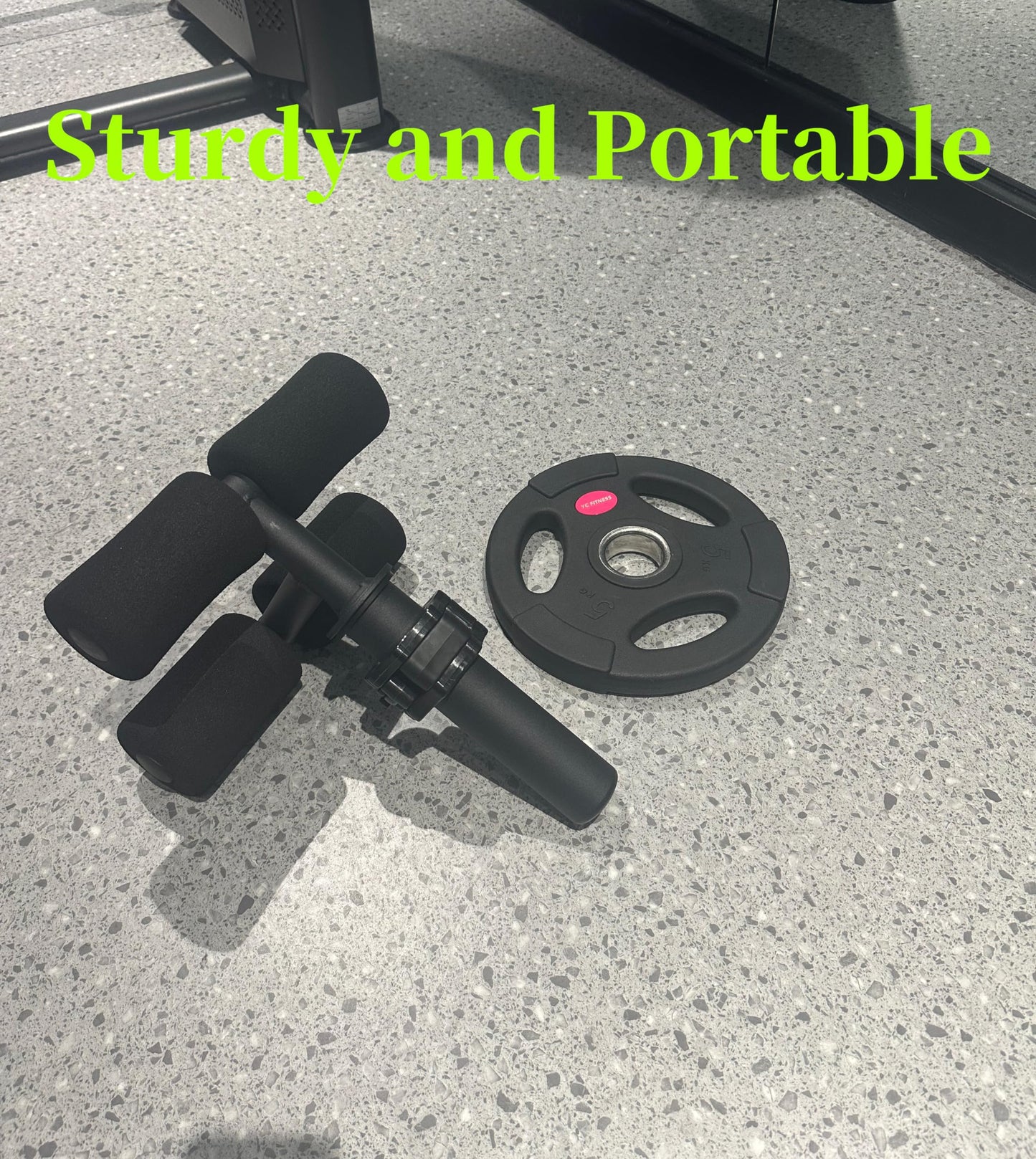 CONFTO Tib Bar, Tibia Dorsi Calf Raise Machine, Tibialis Trainer, Knees Over Toes Equipment for Strengthening Lower Leg Muscles Calves/Shins/Ankles, Fits 2" Olympic Weight Plates