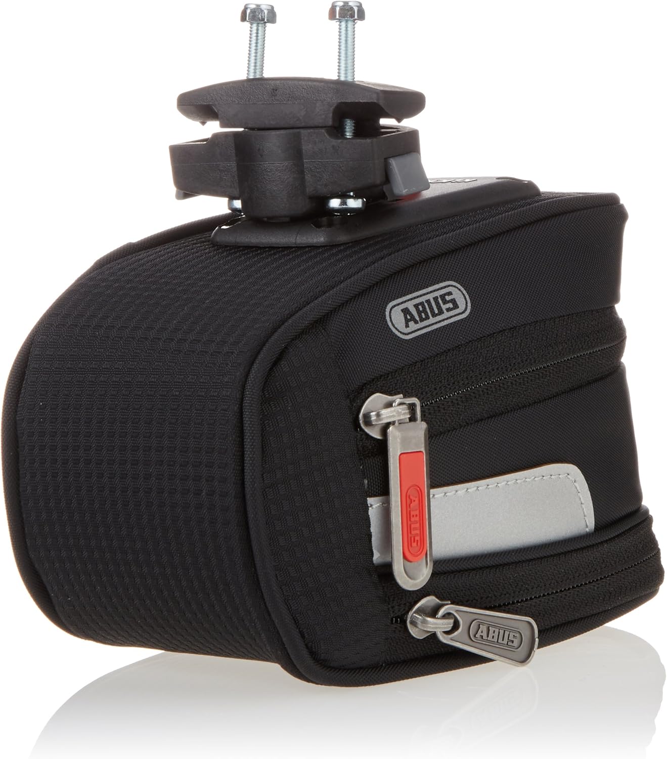 ABUS ST 2100 KF Unisex Bicycle Bag + Mounting Bracket, Black/Silver, One Size