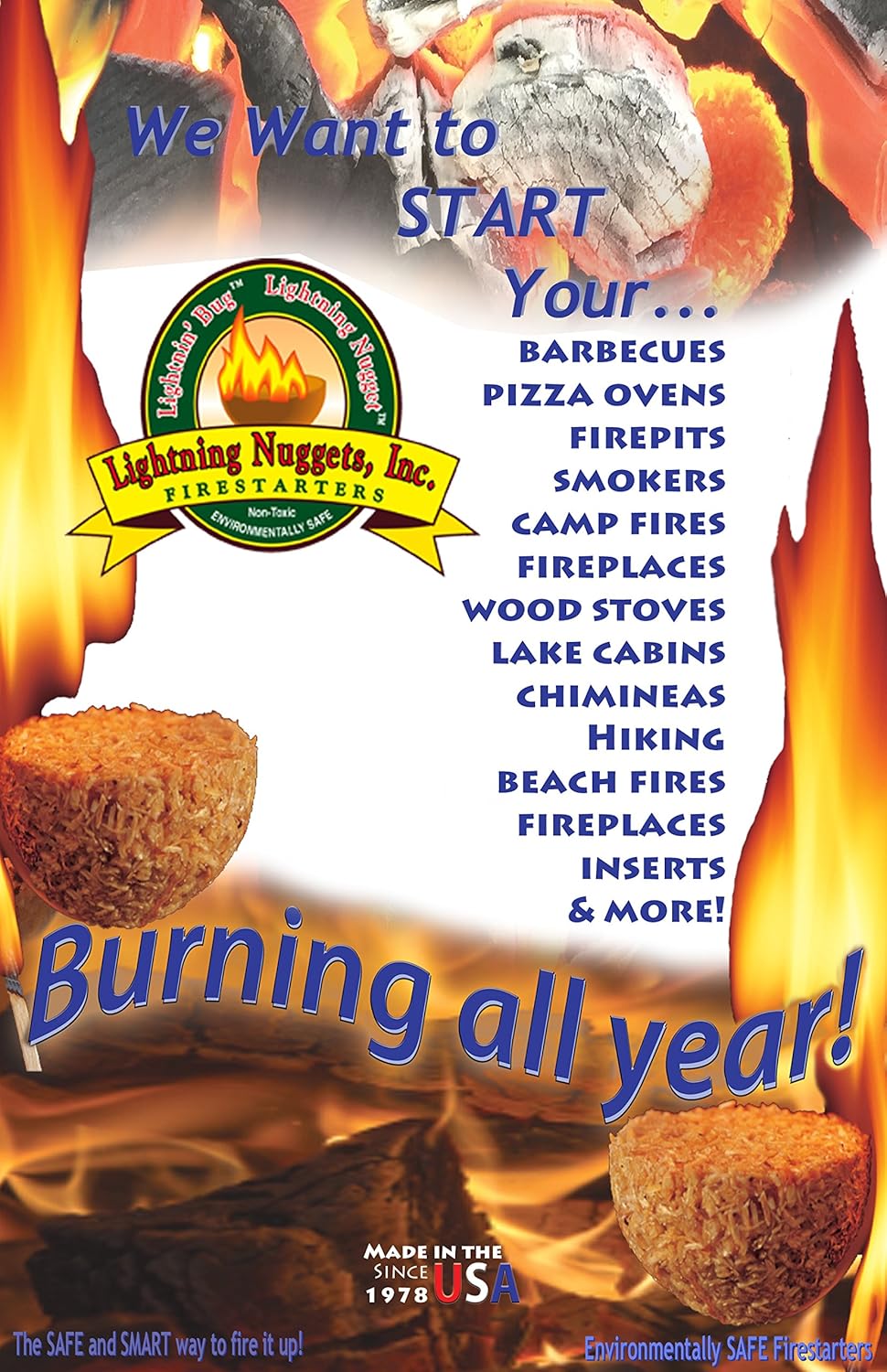 AN100-2 200 Count Fire Starters, Tan (Pack of 200)