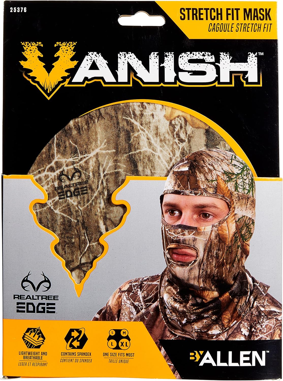 Allen Company Vanish Stretch Fit Camouflage Balaclava, Camo Hunting Face Cover