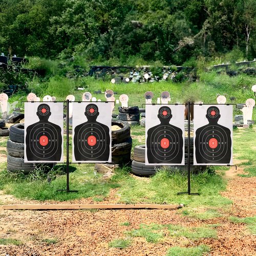 suituts 100 Pack 14x22 Inch Silhouette Shooting Targets Paper - Paper Shooting Targets for Gun & Archery Practice, Range Training