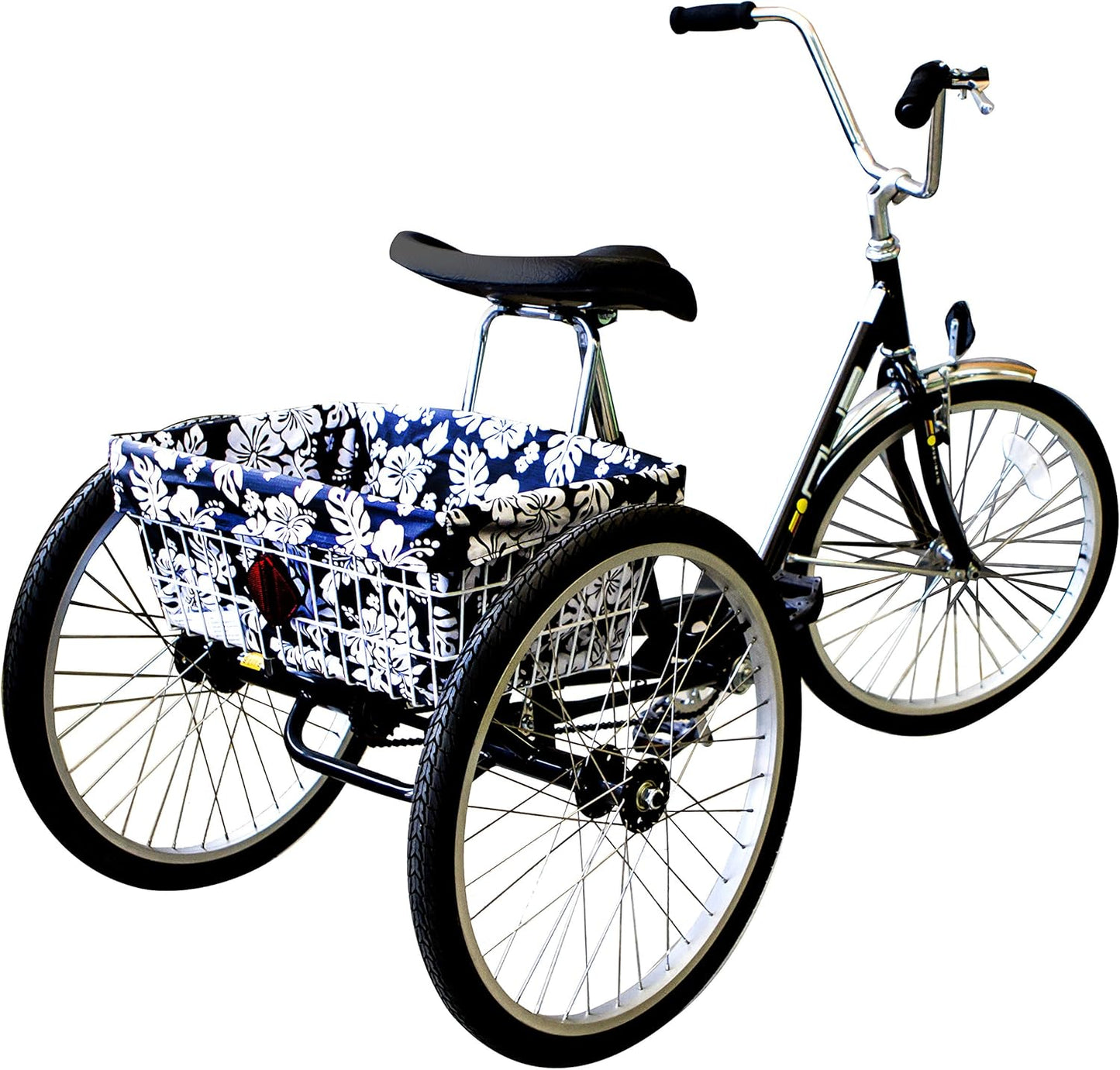 Adult Trike Bicycle Basket Liner, Large Bike Basket Liner, Extra Large Trike Only Rear Basket Liner