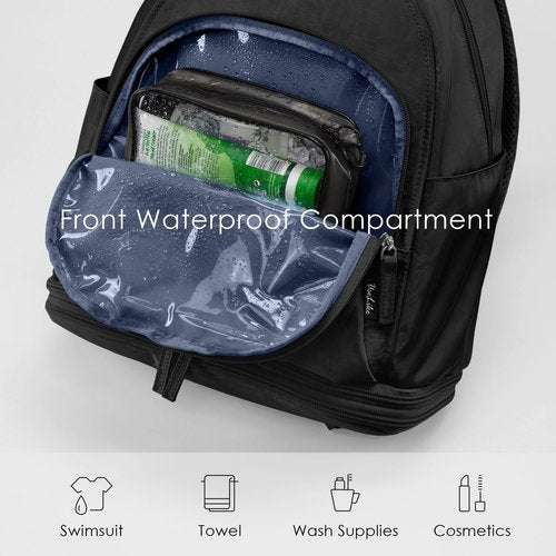 Uselike Gym Backpack for Women Small Gym bag with Expandable Shoe Compartment Waterproof Travel Backpack 26L
