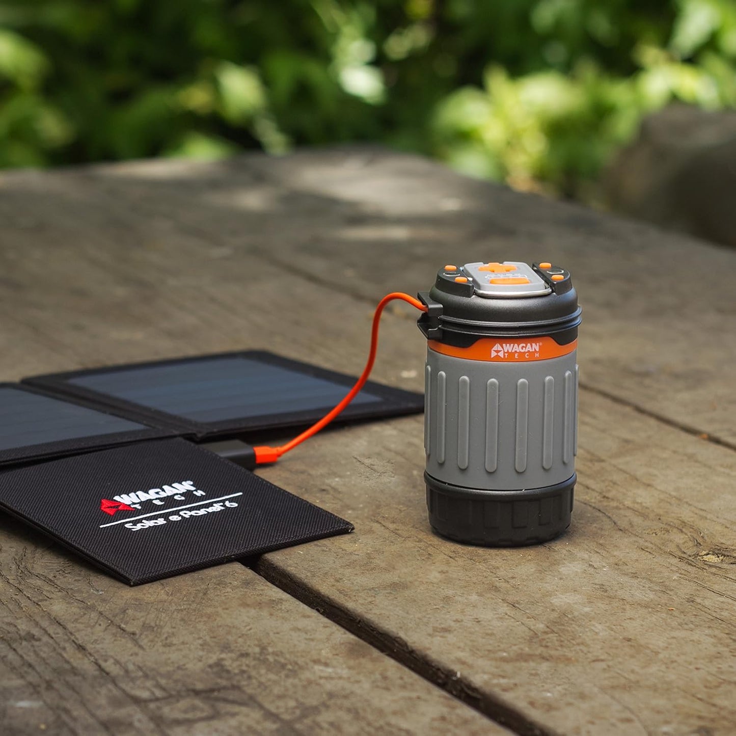 WAGAN EL4304 LED Camping Collapsible Lantern USB Rechargeable 240LM Flashlight Hanging Hooks Magnetic Base for Emergency Outdoor Hiking Home and Car