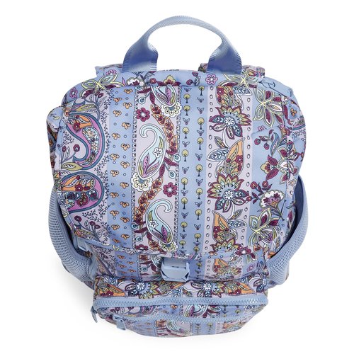Vera Bradley Recycled Lighten Up Reactive Daytripper Commuter Backpack, Provence Paisley Stripes