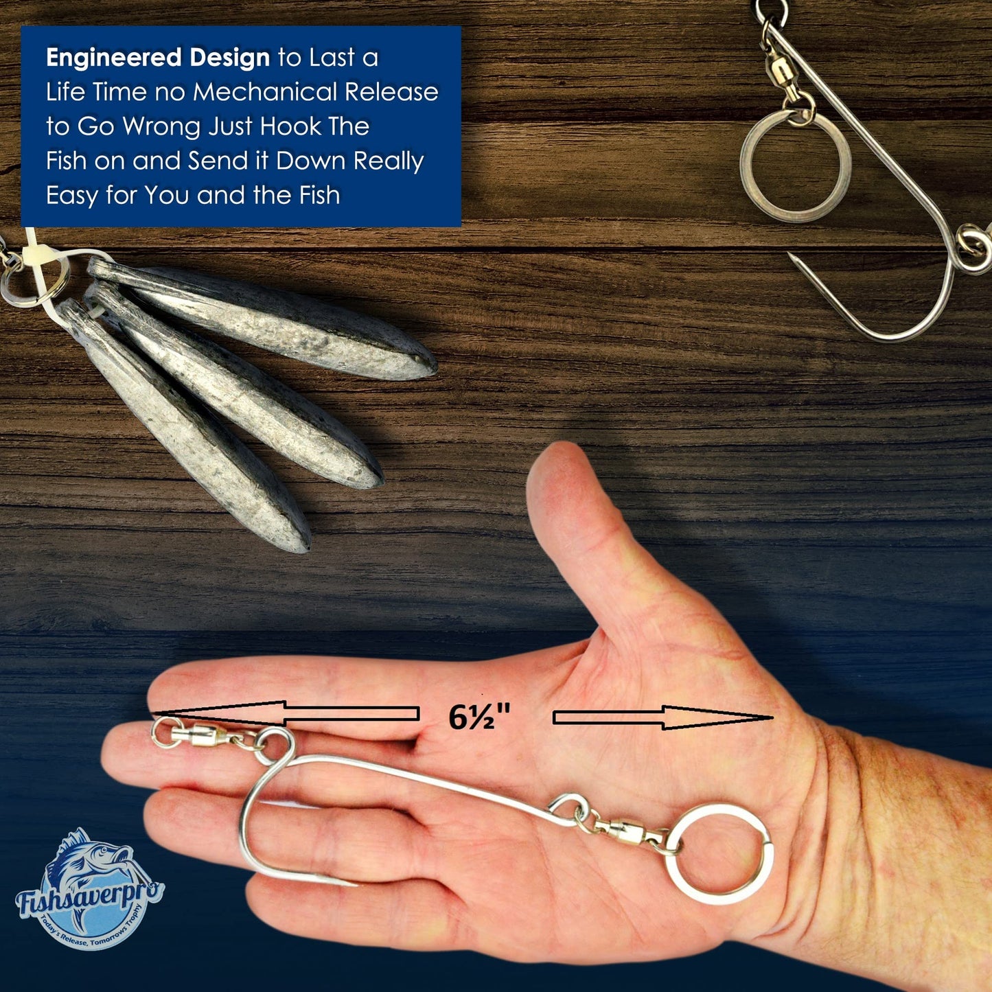 Fishsaverpro Fish Descending Return Device - 2 Pack- Compact & Reliable Release Device Built for Long Life. No Mechanical Release to Fail. Great for red Snapper. Unlike Venting Tools NOAA Preferred.