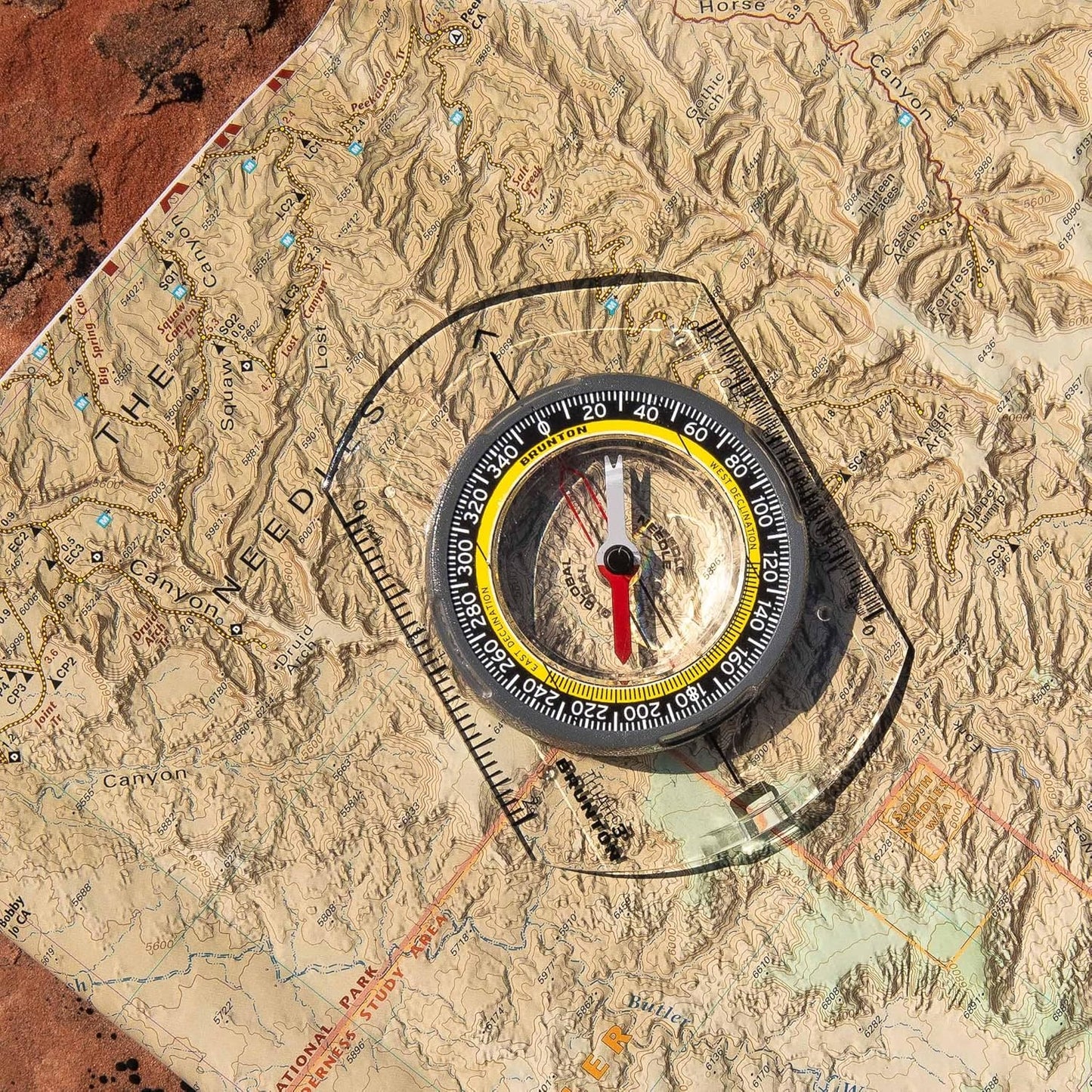 TruArc 3 Base Plate Compass by Brunton - Precision Navigation Tool