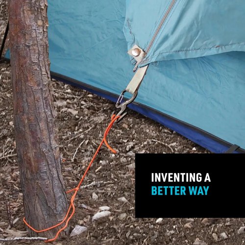Nite IZE Figure 9 Carabiner Rope Tightener - Heavy-Duty Carabiner Clip - Cord & Rope Tightener with Wire Gate - Carabiner Camping Accessories & Tent Essentials - Small, Black (2 Pack)
