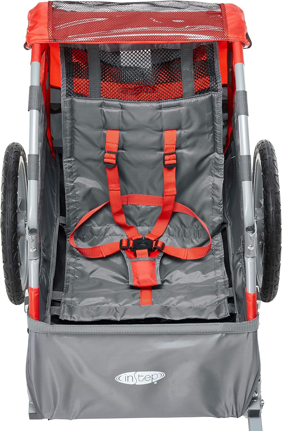 Take 2 or Sync Kids Bike Trailer, Single or Double Seat, Universal Coupler, Folding Frame, Quick-Release Wheels, Canopy with Bug Screen and Weather Shield, Bike Trailer for Kids