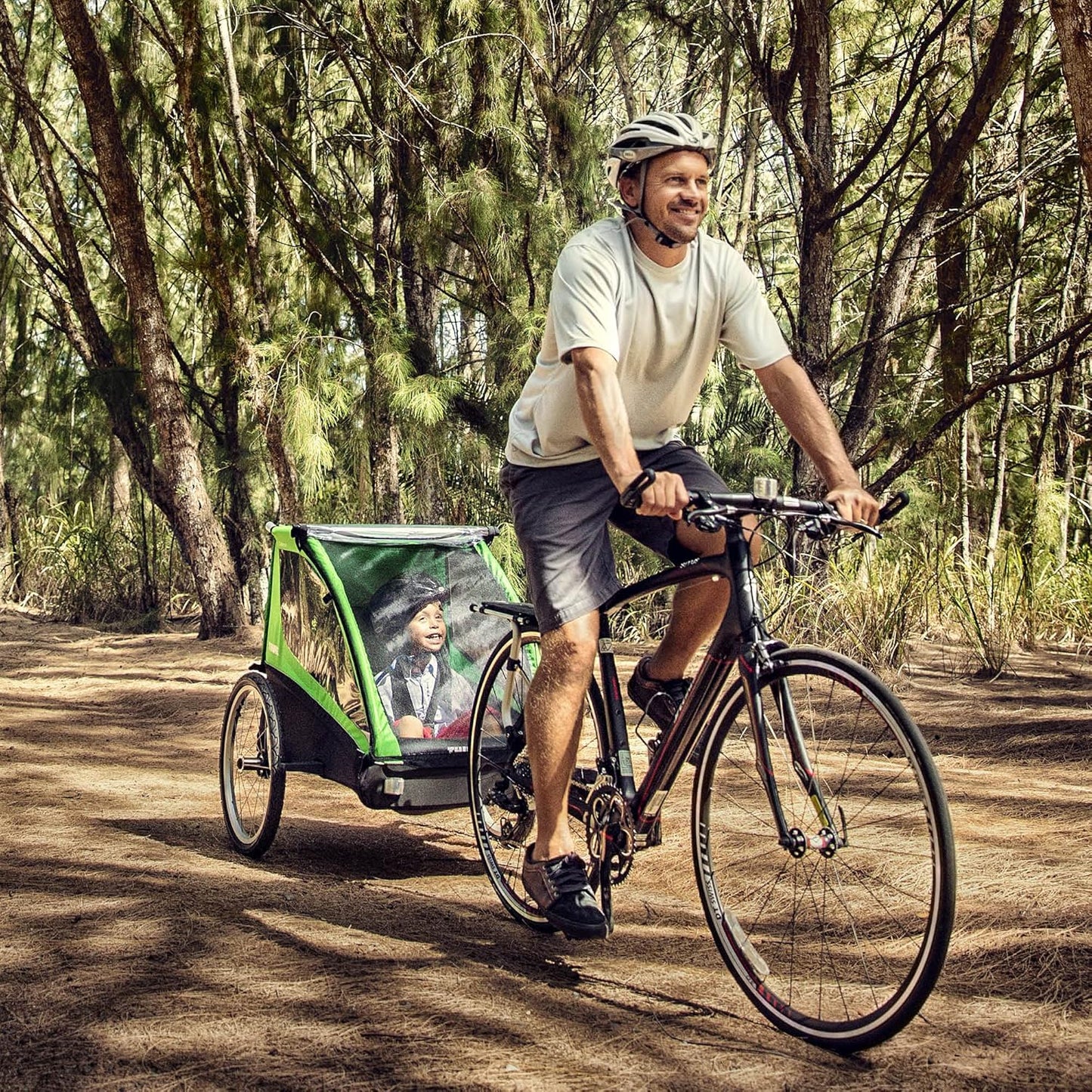 Thule Cadence 2-Seat Bicycle Trailer for Kids - Lightweight & Durable Design