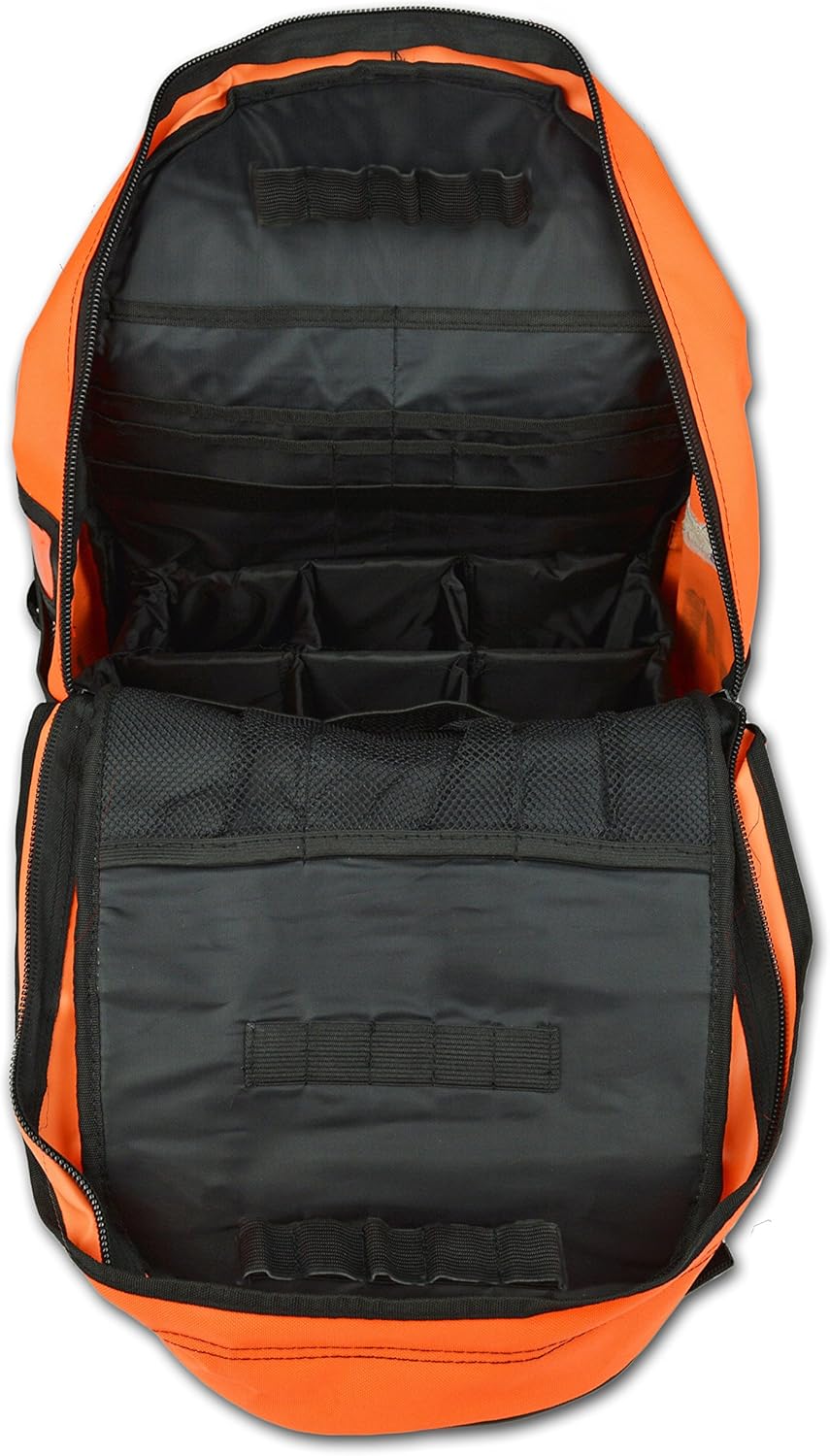 Lightning X Products EMS Special Events First Aid EMT First Responder Trauma Backpack BLS Bag - Fluorescent Orange