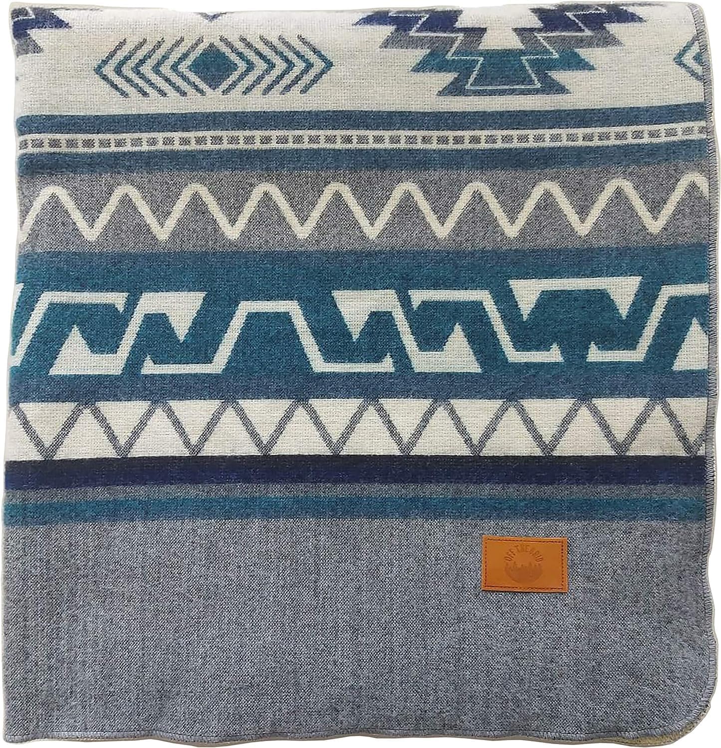 Inca Aztec Throw, Queen, King Blanket | Southwest Indian Navajo Boho Style | Native Cover for Camping, Bedding, Couch, Vanlife | Faux Alpaca, Lightweight, Hypoallergenic (Obsidian Black, Throw)