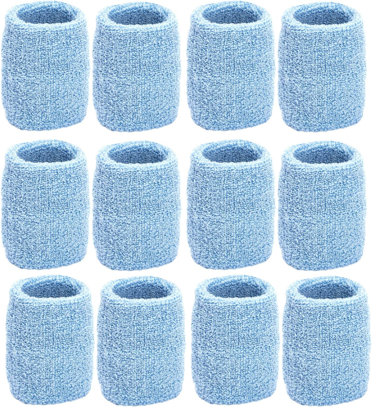 Unique Sports Wristbands / Sweatbands Pack of 12 (6 pair)