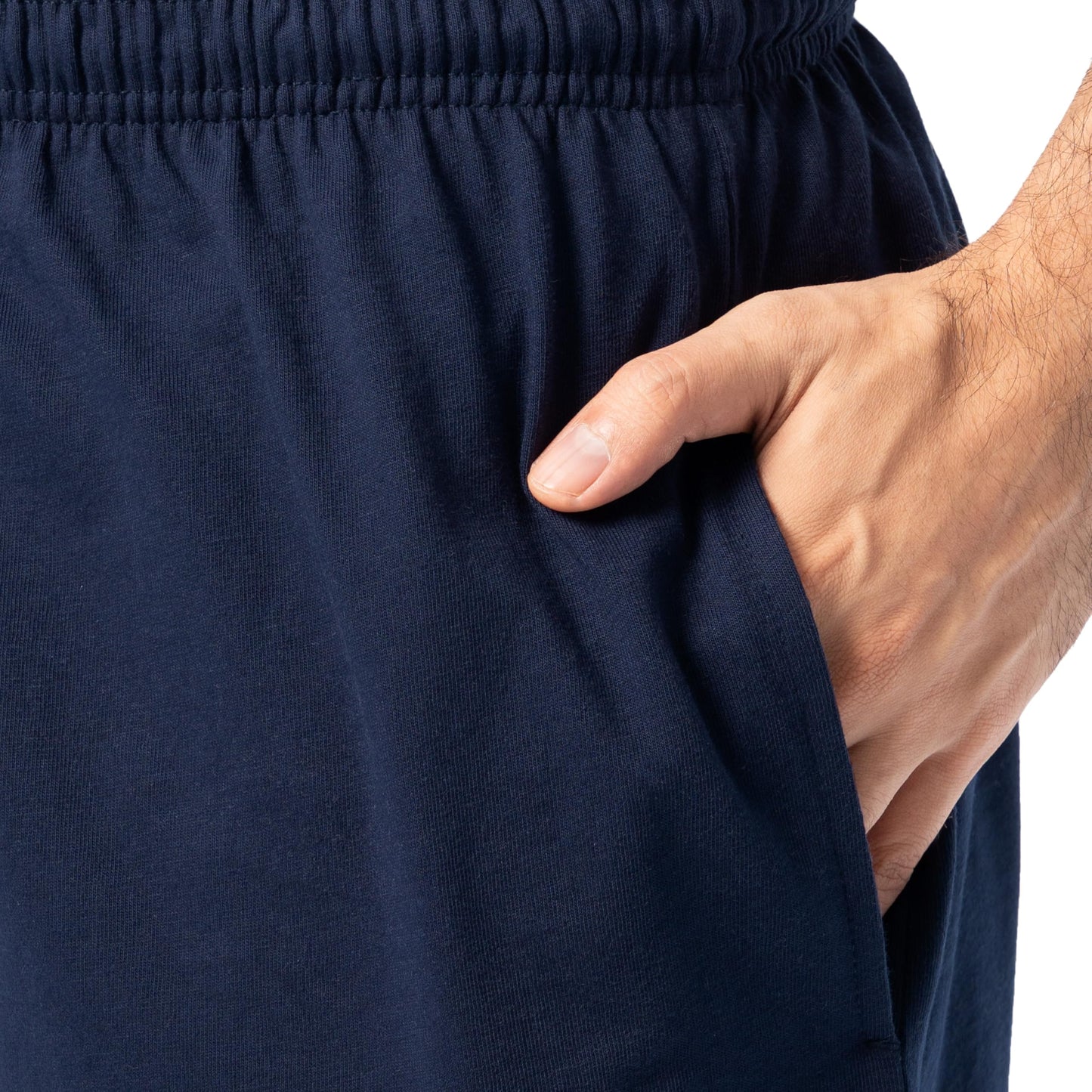 Fruit of the Loom Men's Eversoft Cotton Shorts with Pockets (S-4XL), 2 Pack-Navy, Small