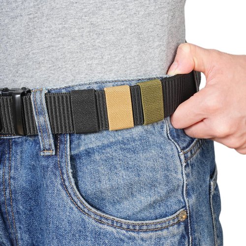 Elastic Belt Keepers for Duty Belt, Backpack Strap Keeper Strap Organizer Strap Holder for Men, Nylon Webbing Keeper Belt Loop Keeper,Tactical Belt Keepers 1.5 inch for 1.5"-2" Wide Belts (6, Black)