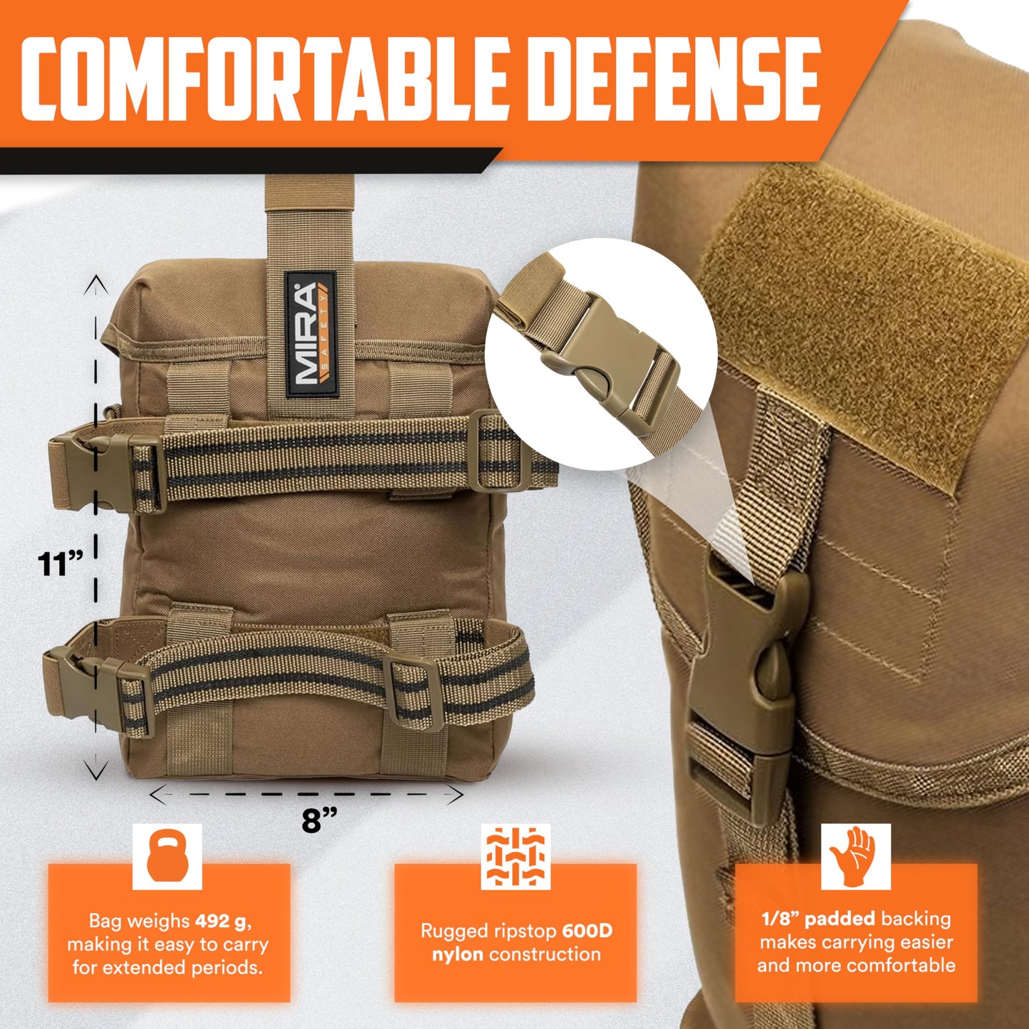 Gas Mask Pouch Bag Respirator-Gear Survival Emergency Professional Equipment (Pouch) - Desert Tan