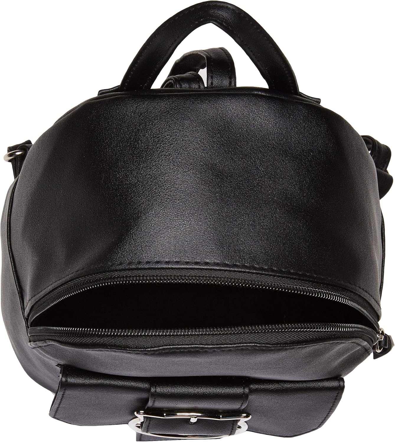 T-Shirt & Jeans Womens Back Pack with Cat Buckle, black