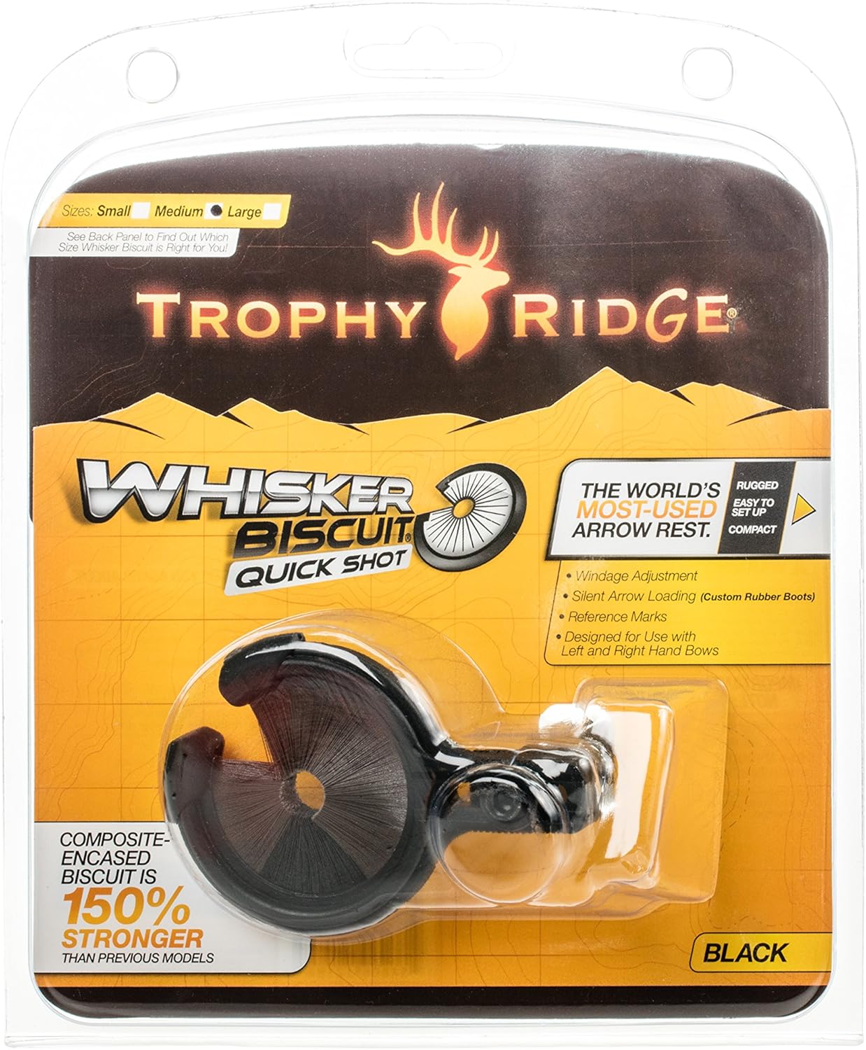 Trophy Ridge Quick Shot Whisker Biscuit Archery Arrow Rest