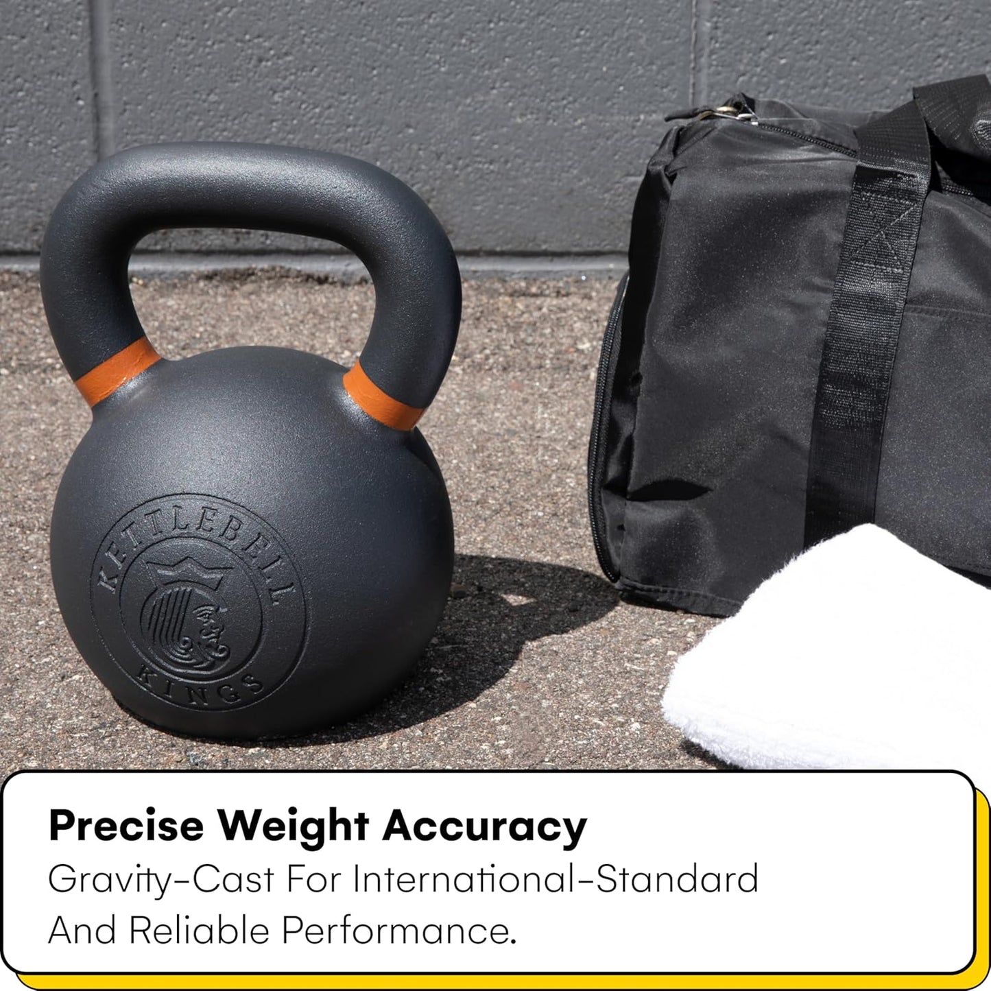 Powder Coated Kettlebell Weights 5-90 LB | Durable Gym Equipment for Strength Training