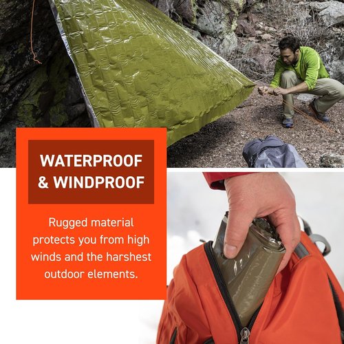 Emergency Survival Blanket - 90% Heat Reflective, Heavy-Duty, Waterproof, 58” x 98” - Ideal for Disaster Preparedness Kits