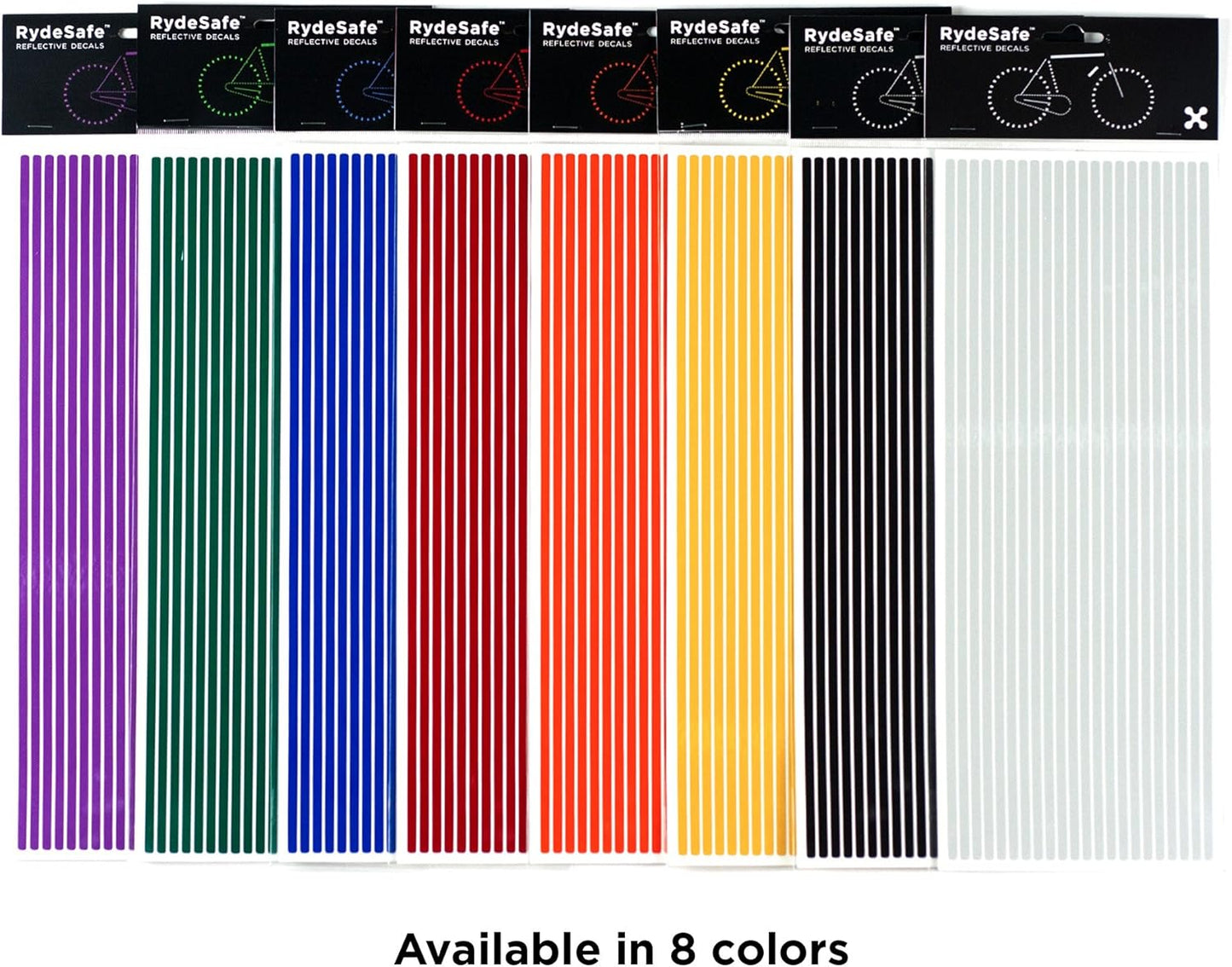 Reflective Decals 3/16" Pinstripes Kit Jumbo, White