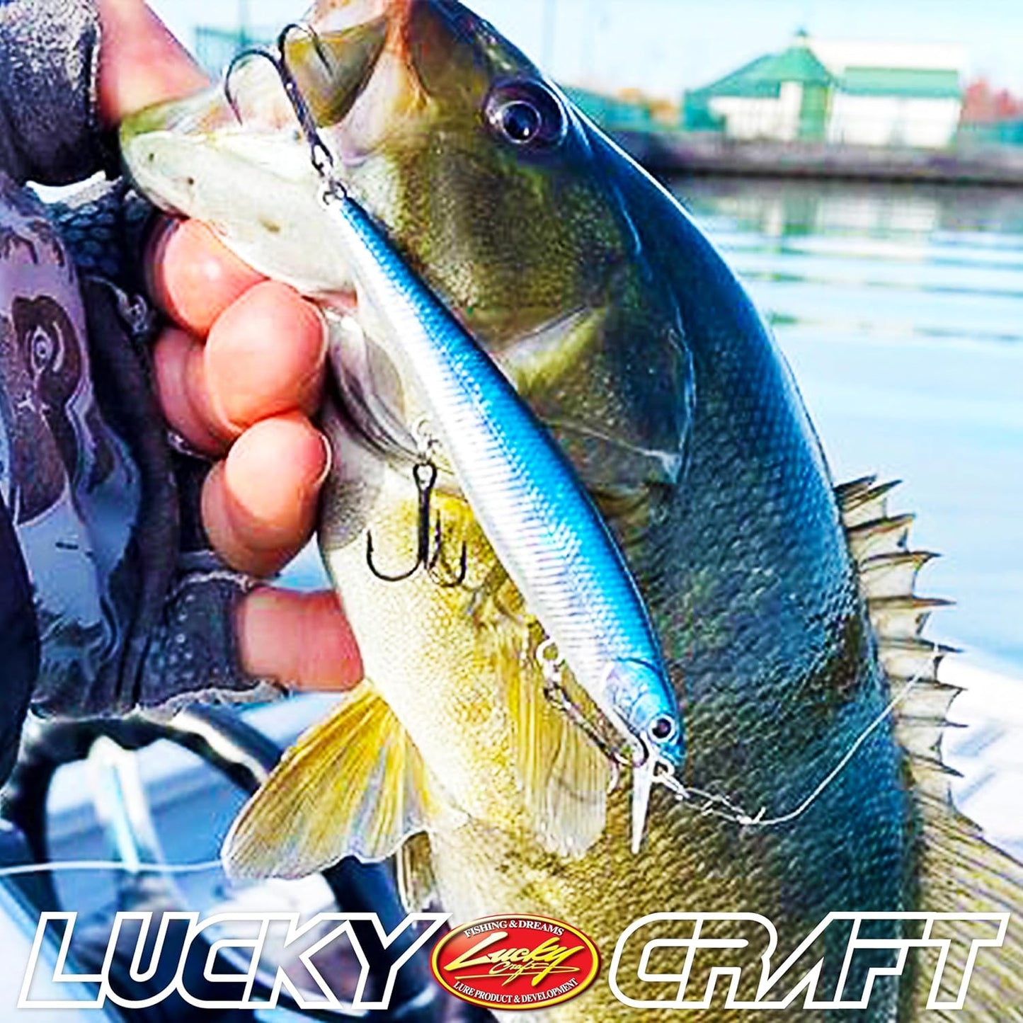 LUCKY CRAFT Slender Pointer 97MR, Freshwater Lake Bass Fishing Lure, Jerkbait, Smallmouth, Walleye, Suspending, Tournament Winning, Perfect Wobbling, Fishing Gear, Fishing Accessories, Fishing Tackle