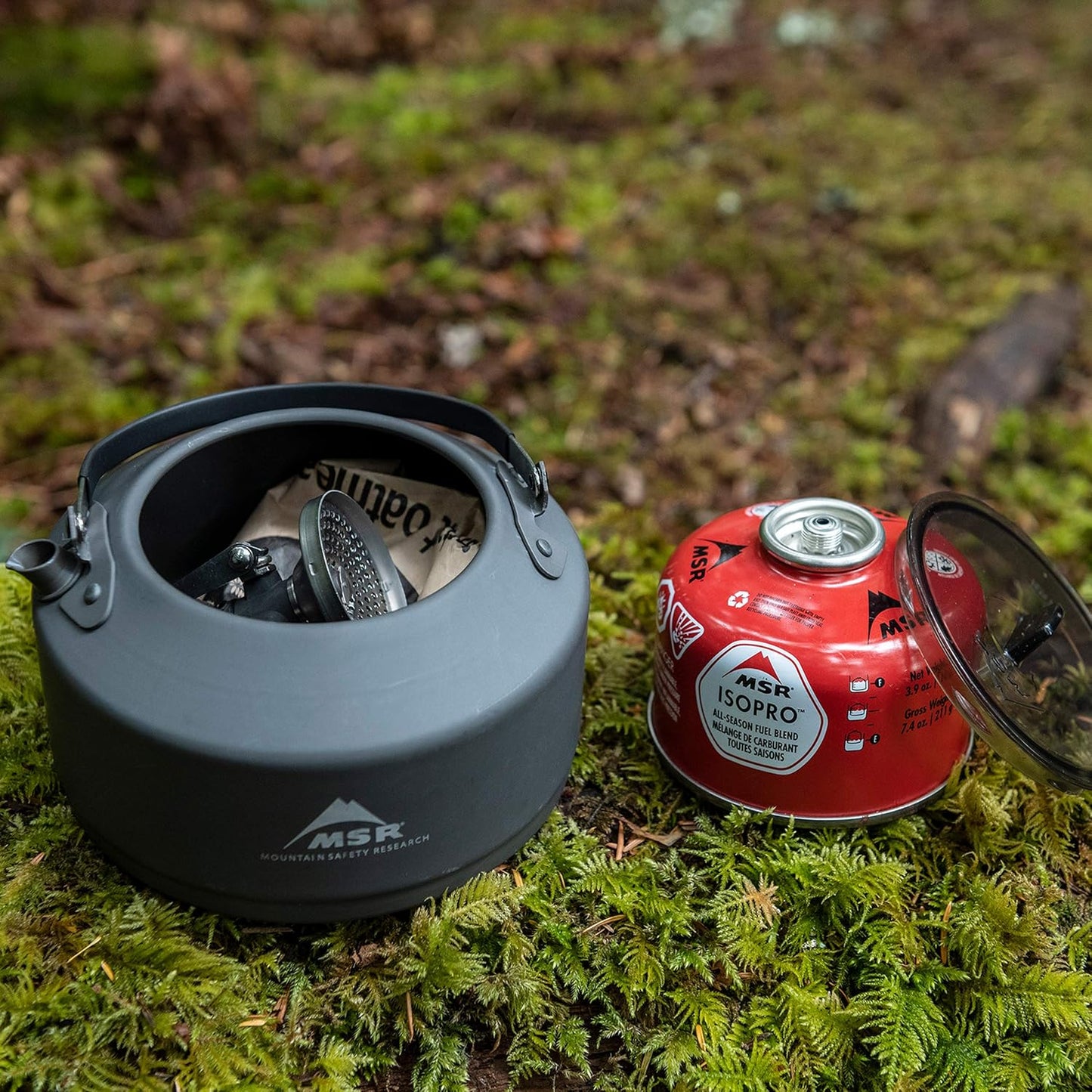 MSR Pika Hard-Anodized Aluminum Camping Teapot, Black
