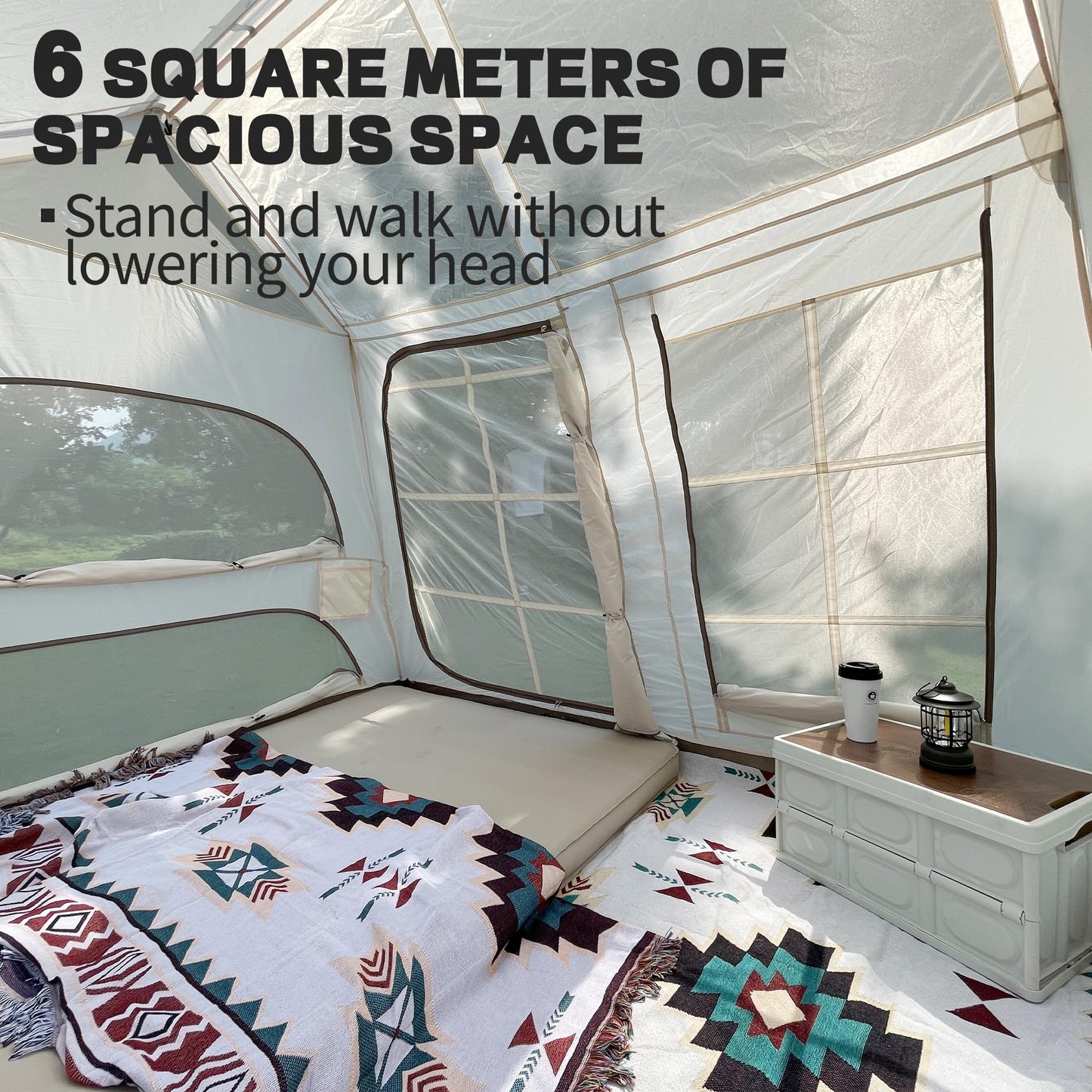 3-5 Person Waterproof Camping Tent,Large Family Cabin Tents for Outdoor Camping Hiking Backpacking Picnic