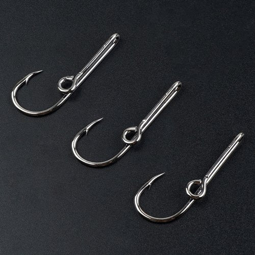 OROOTL Fishing Hooks Hat Pins, 12pcs High Carbon Steel Fish Hook Hat Clips Anti-Rust Tie Clips Clasp with Baseball Decoration for Fishing Tackle, Black, Golden