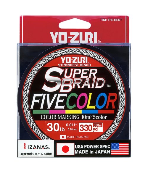 Super Braid 30LB 5 Color 330YD