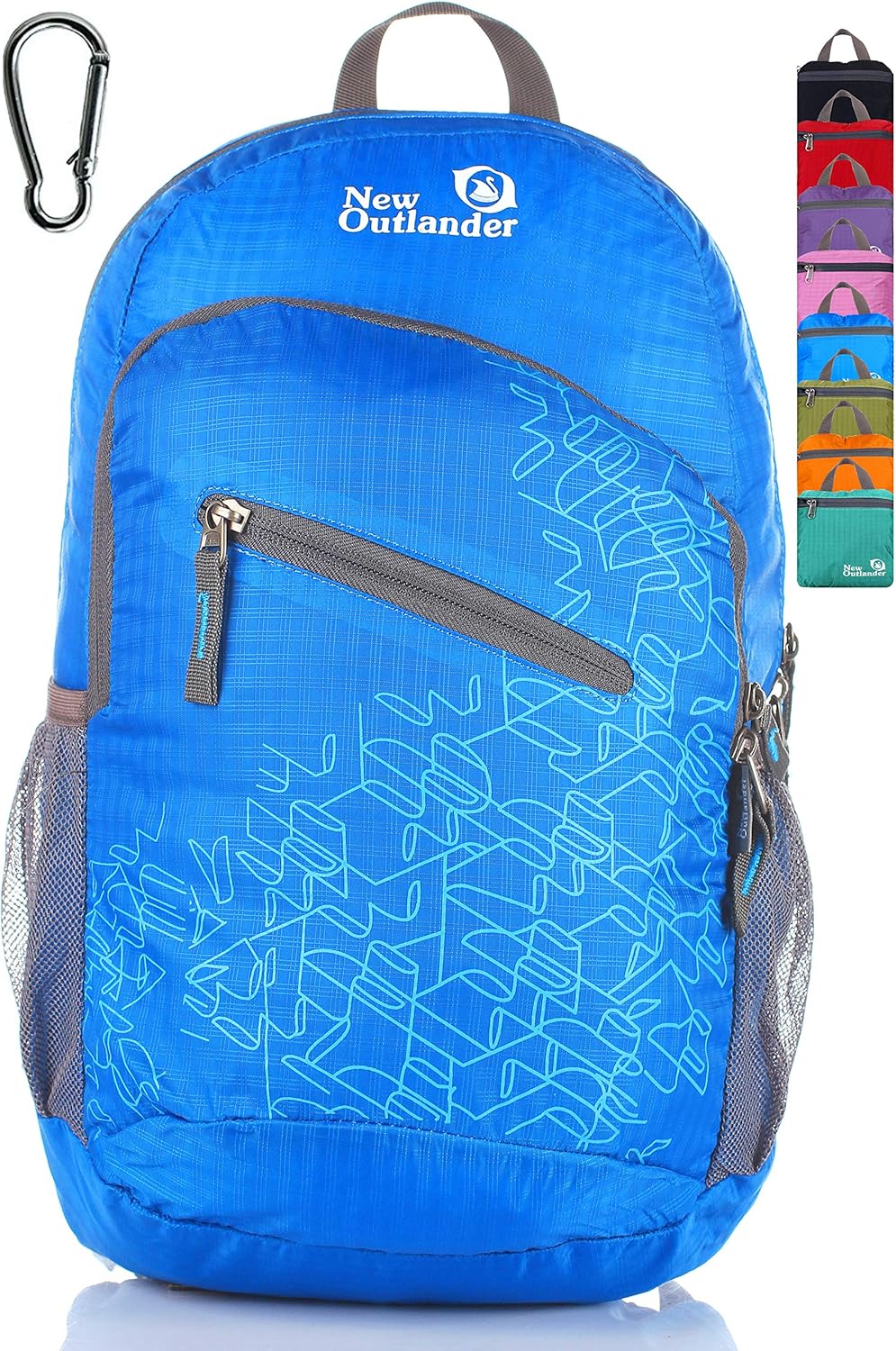 Outlander Packable Handy Lightweight Travel Hiking Backpack Daypack, Black