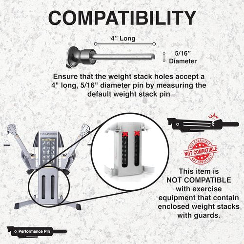 Drop Set Pins for Gym Weight Stacks | Instant Weight Transition | Made in USA | 5/16”
