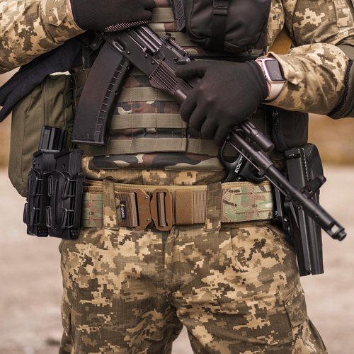 VOTAGOO Tactical Battle Belt with Quick Release Buckle MOLLE System, Heavy Duty Gun Holster Belt
