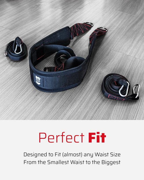 THEFITGUY Belt for Pulling & Cable Attachments Gym Straps Bundle