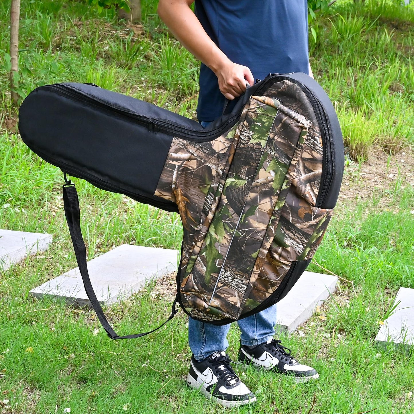 FENJANER Crossbow Case Soft with Sling Strap Crossbow Bag for Outdoor Hunting