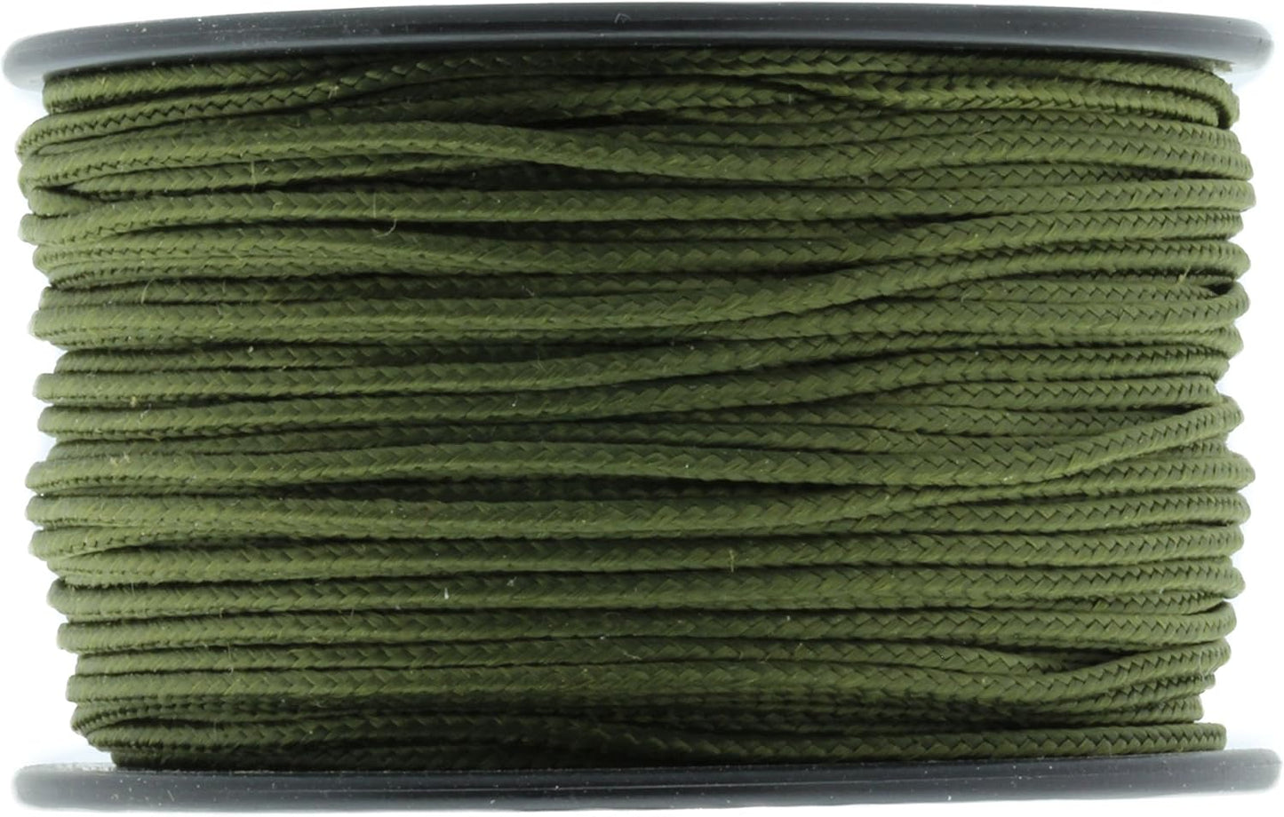 JIG PRO SHOP Black 1.18mm x 125' Micro Cord Paracord - Made in The USA