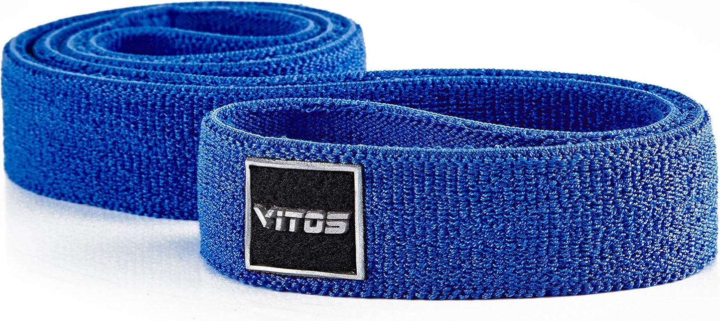 Vitos Fitness Polyester V-Power Band | Allergy Prevention Snap Proof Pull Up Assist Heavy Duty Resistance Mobility Lifting Perfect Body Stretching Training