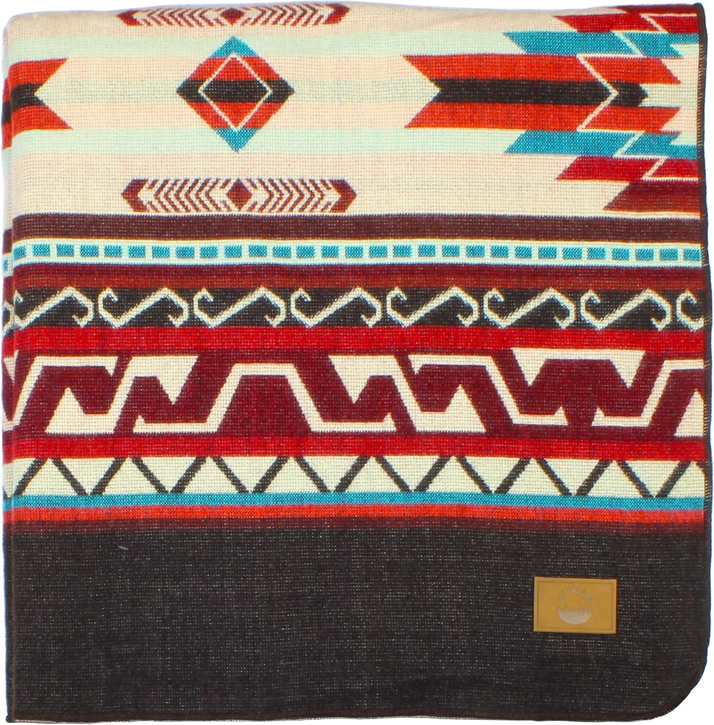 Inca Aztec Throw, Queen, King Blanket | Southwest Indian Navajo Boho Style | Native Cover for Camping, Bedding, Couch, Vanlife | Faux Alpaca, Lightweight, Hypoallergenic (Obsidian Black, Throw)