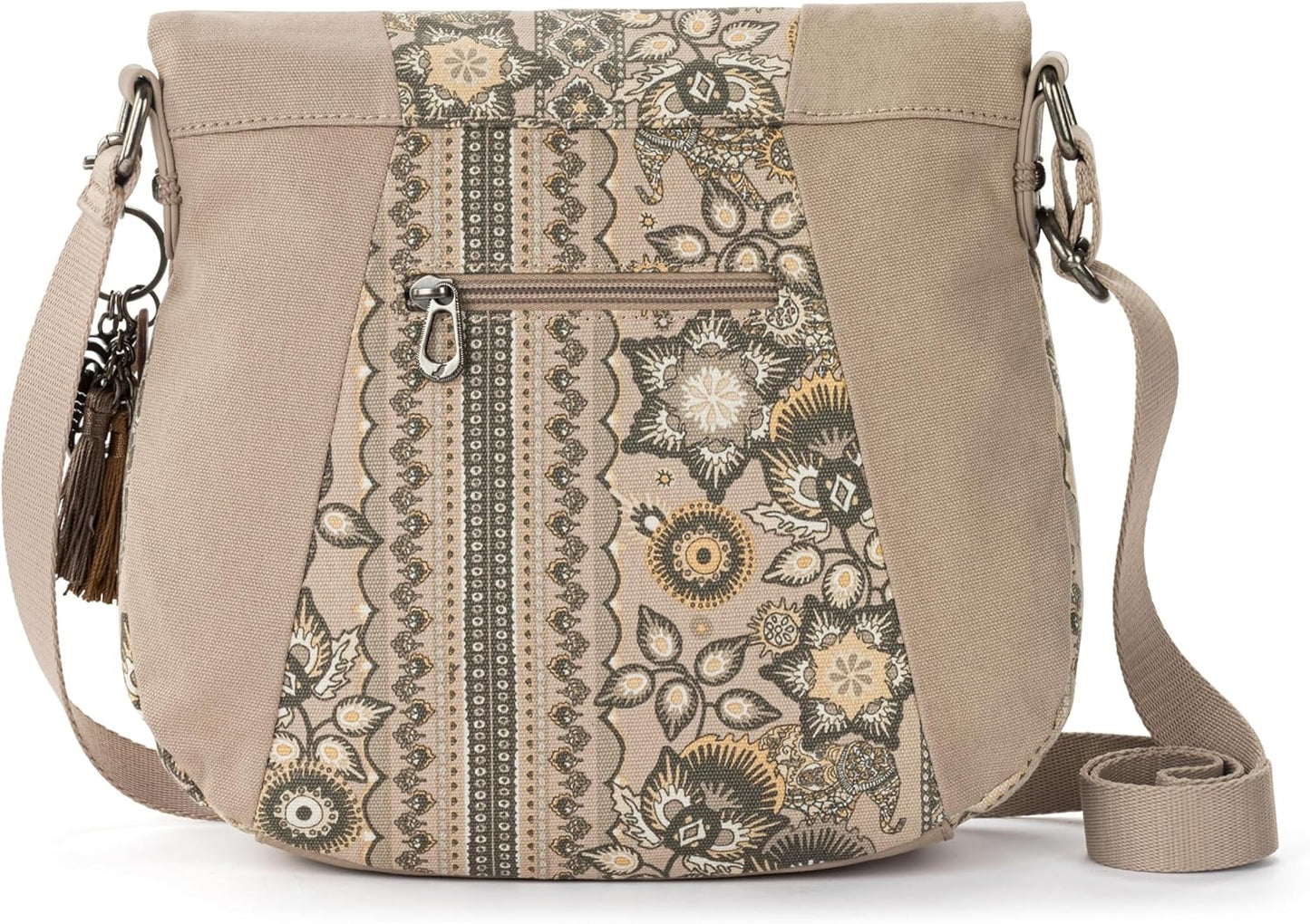 Sakroots Foldover Crossbody Purse - Women's Handbag For Everyday & Travel - Cross Body With Adjustable Shoulder Strap