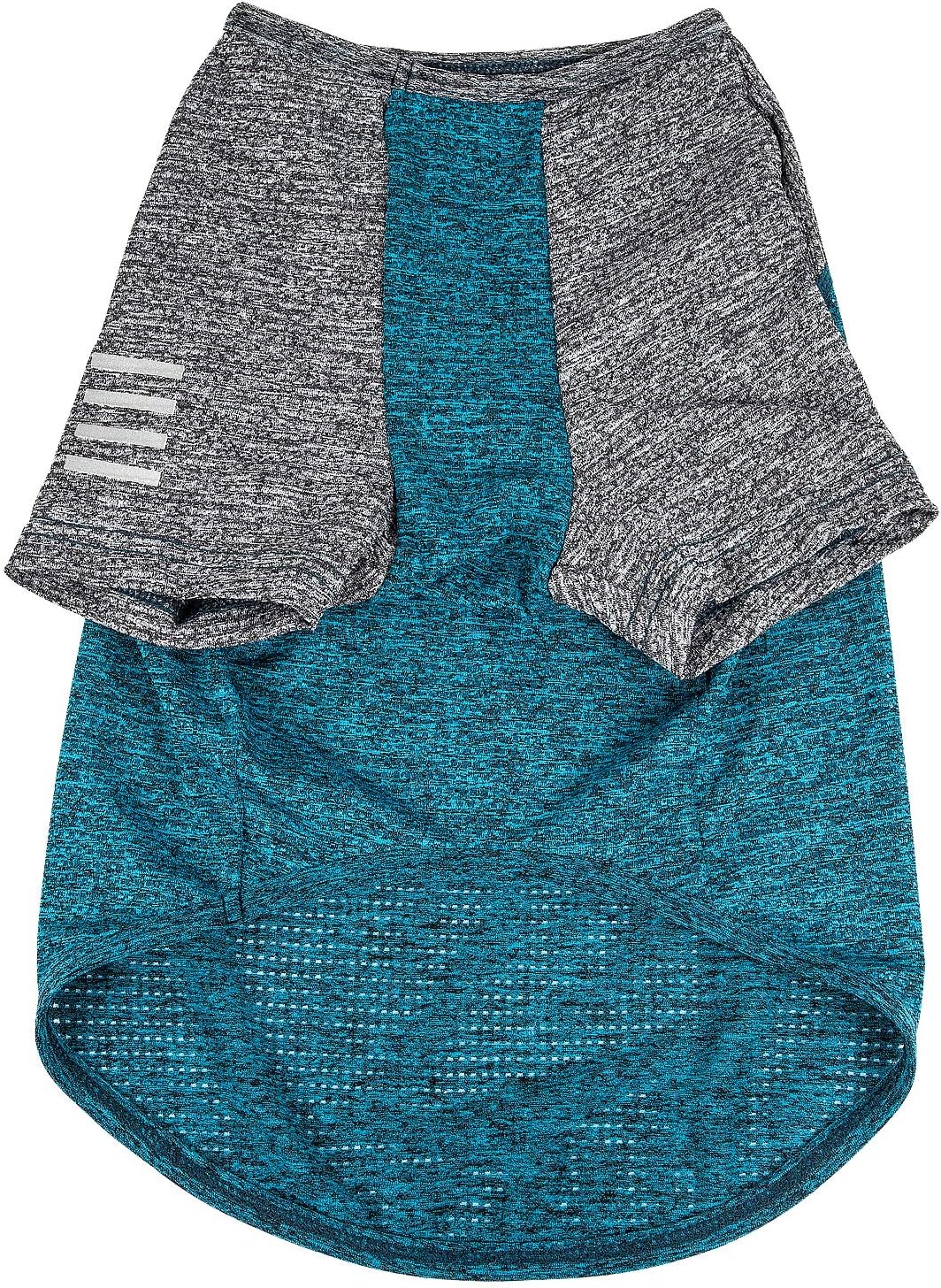 Pet Life ® Active 'Hybreed' 4-Way Stretch Two-Toned Performance Dog T-Shirt X-Large