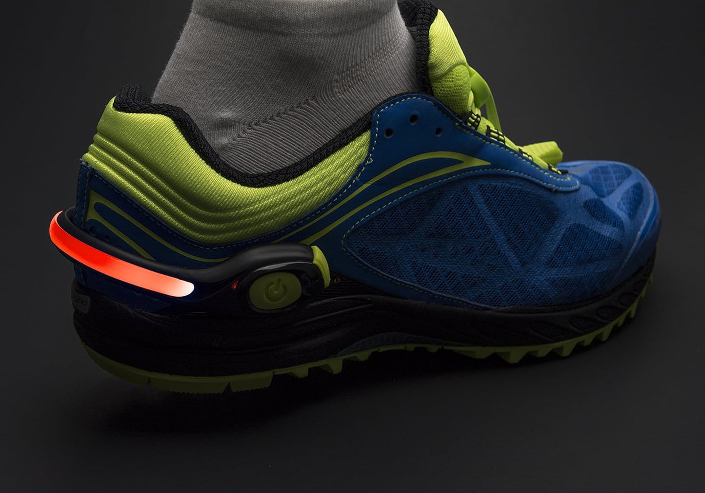 Nathan LightSpur RX LED Heel Spur, Black/Safety Yellow