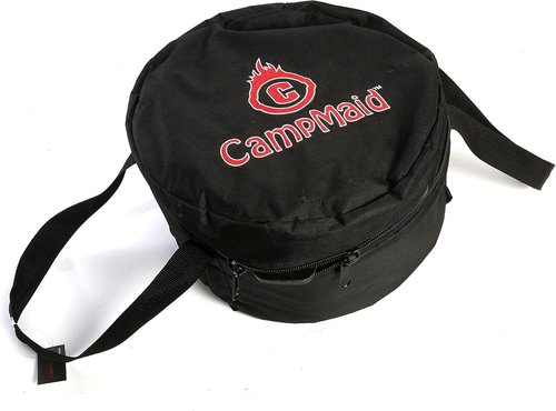 Mega Dutch Oven Bag - Dutch Oven Carry Bag for 8", 10" or 12" Dutch Oven - Extra Pockets for Tools, Accessories, & Cast Iron Camping Cookware - Dutch Oven Accessories - (14" x 9")