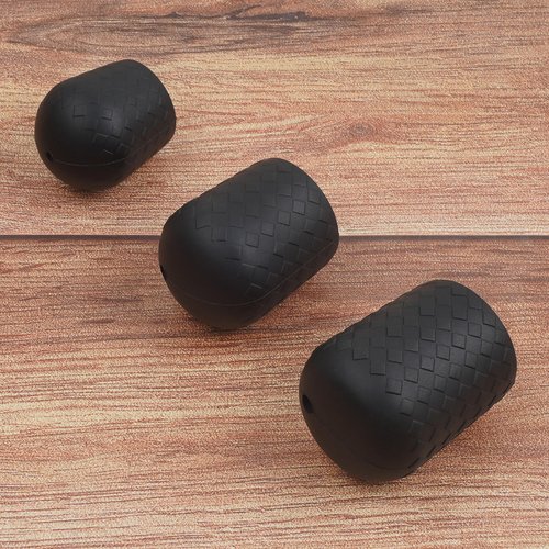 SILANON Fishing Rod Butt Cushion, Silicon Fishing Rod Butt Cap End Pole Seat Cushions Protector Pole Holder Accessory Black