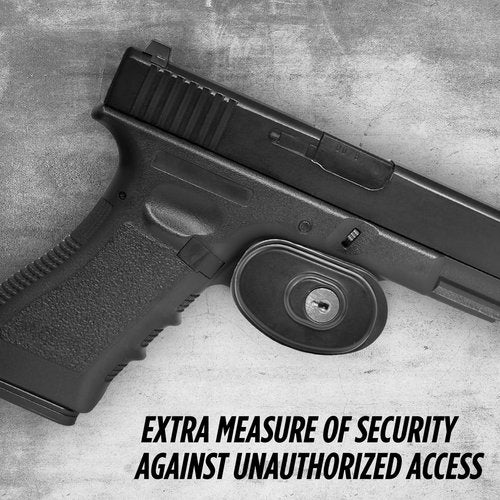Guard Dog Security Trigger Lock, Gun Lock with Key, Adjustable Ratchet Mechanism, Easy-to-Attach Gun Locks with Protective Rubber Pads for Pistols, Rifles, & Shotguns (Black)